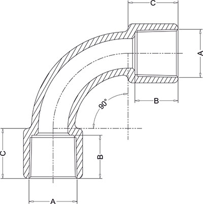 Brass Elbow Diagram Brass Elbow Diagram